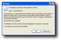 Java nicht installiert