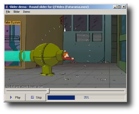 Screenshot eines Sliders